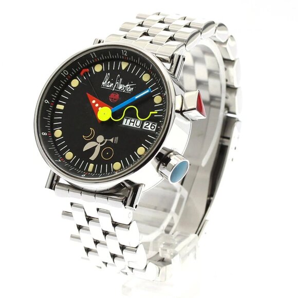 Alain Silberstein Le Reveil AS5008 alarm day date Automatic Men's Watch_883698
